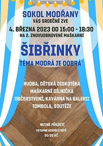 Plakát šibřinky FB
